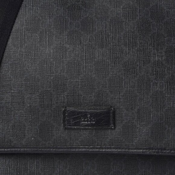 Authentic Gucci GG Plus Large Crossbody Bag Messenger Web Canvas Black Mens - Picture 4 of 10